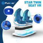 Màu xanh Coin Operated Hai Trứng 9D VR Cinema / VR Mũ Bảo Hiểm Trò Chơi Simulator Cho VR Zone Sân Chơi Arcade