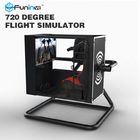 Đen / vàng Một cầu thủ Flight Simulator Thực tế ảo với màn hình 50 inch