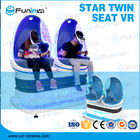 2 người chơi 9D VR Simulator Tàu lượn siêu tốc Trò chơi trẻ em Tàu điện tử