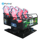 5D 7D Rạp chiếu phim 9D VR Simulator Funin 6-12 Ghế 3DM Kính hợp kim nhôm Màn hình kim loại