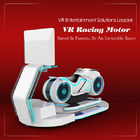 VR FRP Máy mô phỏng đua mô tô đơn giản Máy trắng cho 1 người chơi
