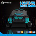 6 chỗ ngồi VR Dark Mars 9D VR Simulator với nền tảng điện Bảo hành 1 năm