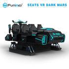 6 chỗ ngồi VR Dark Mars 9D VR Simulator với nền tảng điện Bảo hành 1 năm