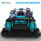 Hệ thống tiền xu 9D VR Simulator VR Công viên chủ đề Đi xe 6 chỗ