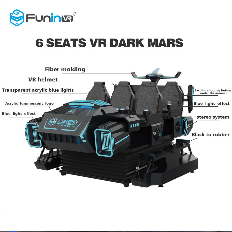 Kids Park Family 6 Ghế mô phỏng VR 9D với nền tảng quây điện