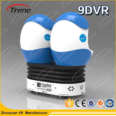 Blue 2 Người chơi Trò chơi shooting Egg Machine 9D ảo thế giới giả lập Với điện Servo