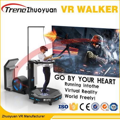 2 người chơi 360 độ Immersion thực tế thực hiện chạy máy chạy bằng Treadmill với xem