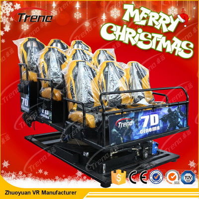 Bộ mô phỏng điện ảnh công viên Theme Park 5D với màn hình chiếu Tùy chỉnh 220 V 8.0 KW