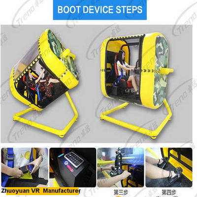 Công viên giải trí 720 Degree Yellow VR Flight Simulator Với HTC Glasses 220 Volt