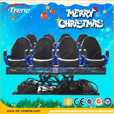 Hệ thống thủy lực Điện thoại di động 5D Cinema Với Bàn điều khiển Trò chơi Thực tế ảo