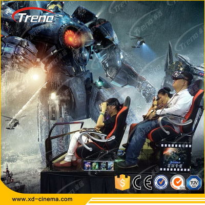 Rạp chiếu phim điện ảnh di động thực tế 5D đen thực tế, Nhà hát di động 5D với ghế năng động thủy lực