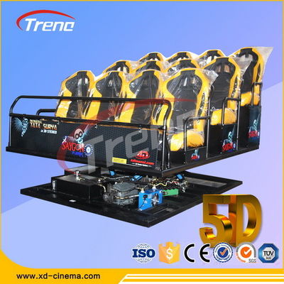 Rạp chiếu phim điện ảnh di động thực tế 5D đen thực tế, Nhà hát di động 5D với ghế năng động thủy lực