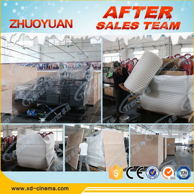 Công viên Giải trí Gun Shooting 7D Thiết bị Điện ảnh Với 6 Nền Nóng Điện DOF