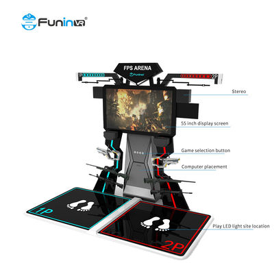 PC Stand Up Flight VR Simulator với Joystick điều khiển Theme bắn súng quân sự