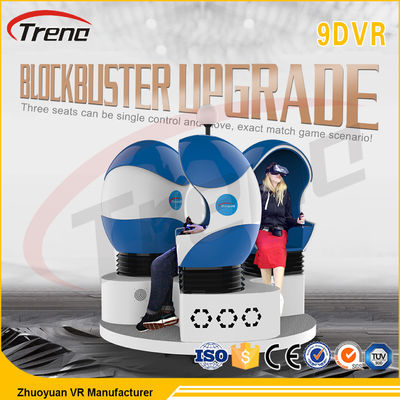 Trải nghiệm bất thường Video Game 9D VR Cinema Simulator xoay 360 độ