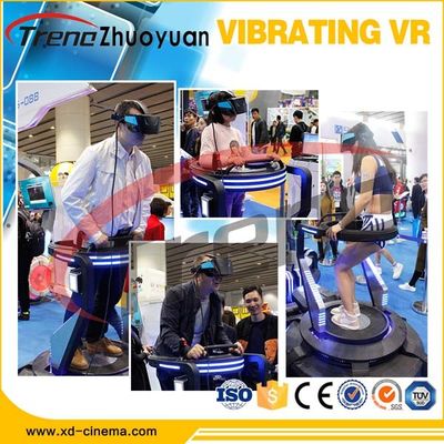 Đen 0.5KW nhỏ rung VR Simulator Cinema với cầu thủ điều khiển Joystick