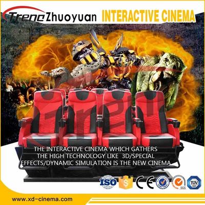 Ghế phòng khách tiện lợi 5D Cinema Simulator Với Hiệu ứng Bong bóng / Mưa / Gió