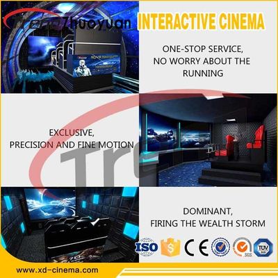 Ghế phòng khách tiện lợi 5D Cinema Simulator Với Hiệu ứng Bong bóng / Mưa / Gió