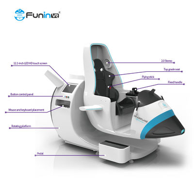 Công viên phiêu lưu 0.5KW VR Flight Simulator High Definition 3D Graphics