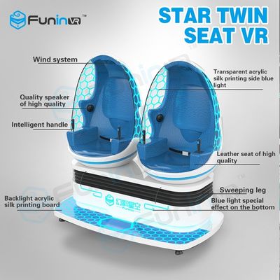 Hai người chơi 1.2KW VR Game Machine / 9d Cinema Simulator Với VR Helmet