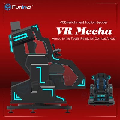 Một người chơi Mecha phong cách Arcade trò chơi máy với ghế da chuyển động / 9D thực tế ảo Cinema