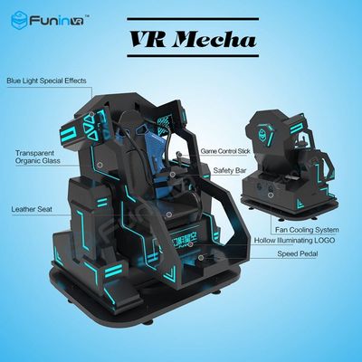 Một người chơi Mecha phong cách Arcade trò chơi máy với ghế da chuyển động / 9D thực tế ảo Cinema
