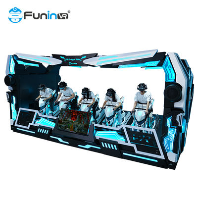 Giải trí 9D VR Dragon Rider 5 chỗ ngồi trên nền tảng chủ đề Cực đoan Động