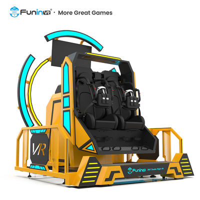 Máy trò chơi điện tử VR tàu lượn siêu tốc xoay 360° VR mô phỏng chuyến bay