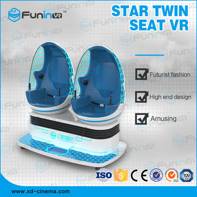 9D VR 360 độ Trứng VR Ghế mô phỏng điện ảnh / Trò chơi tương tác Thiết bị thực tế ảo