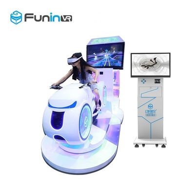 Giao diện nhiều người chơi màu trắng 220 V bắt mắt Car Driving Vr Simulator Motorcycle Racing với deepon E3