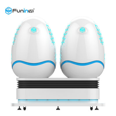 Ghế ngồi mô phỏng hình trứng 2.5KW 9D VR cho 2 chỗ ngồi / trò chơi thực tế ảo