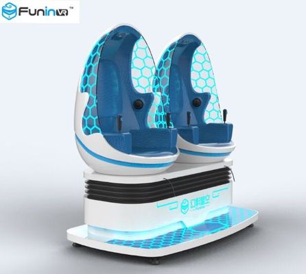 2 người chơi 9D VR Simulator Tàu lượn siêu tốc Trò chơi trẻ em Tàu điện tử