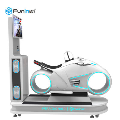 Màu trắng 9D Mô phỏng thực tế ảo Mô phỏng nhiều xe ô tô Vr Motorcycle Racing 700KW