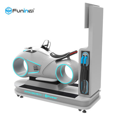 Màu trắng 9D Mô phỏng thực tế ảo Mô phỏng nhiều xe ô tô Vr Motorcycle Racing 700KW