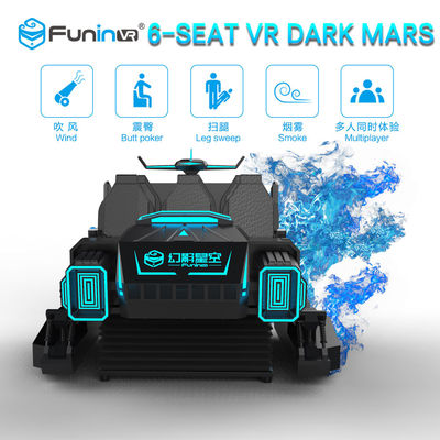 Bộ mô phỏng VR 6 chỗ tối Dark Mar 9D với nền tảng quây điện
