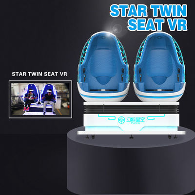 Nền tảng quây điện 9D Bộ mô phỏng thực tế ảo 4.5KW Ghế đôi