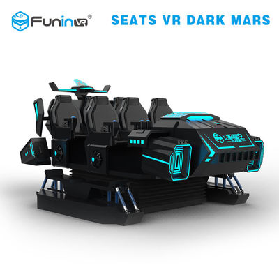 Thực tế ảo nhiều người chơi vr máy trò chơi dark mars 6 chỗ ngồi Racing 9d VR giả lập