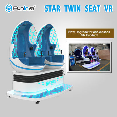 220,300 độ chuyển động Dấu chân nhỏ 9D VR Simulator Rạp chiếu phim Hai chỗ trứng