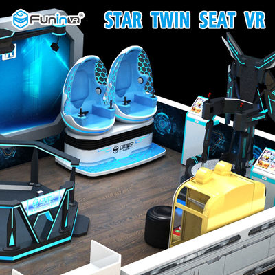 Rạp chiếu phim thực tế ảo 2 chỗ 9D với hiệu ứng quét chân ghế EGG