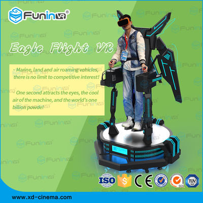 Chế độ xem 360 độ Tương tác Điện ảnh mô phỏng chuyến bay Eagle 9D VR với Súng bắn súng 220v
