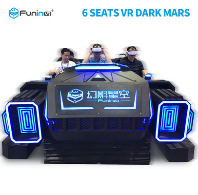 Rạp chiếu phim VR 6 chỗ hấp dẫn 6 chỗ ngồi 9D VR Simulator Dark Mars