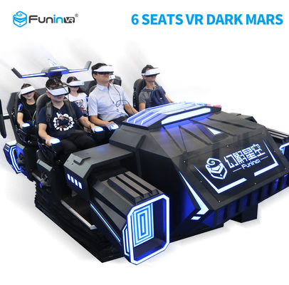 Rạp chiếu phim VR 6 chỗ hấp dẫn 6 chỗ ngồi 9D VR Simulator Dark Mars