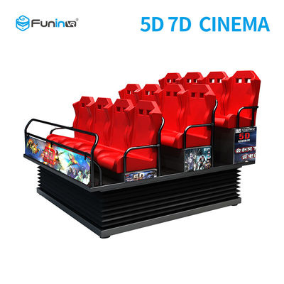 12 chỗ ngồi 5D 7D Movie Simulator Thiết bị chiếu phim thể thao và giải trí