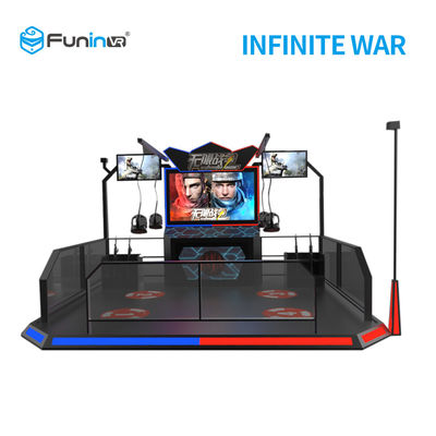 Trình mô phỏng chụp 2 người chơi VR 9D với tai nghe HTC Vive dành cho tuổi trung niên