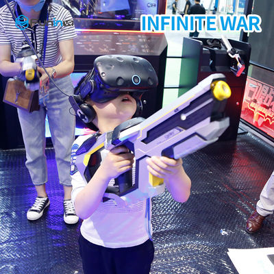 Trình mô phỏng chụp 2 người chơi VR 9D với tai nghe HTC Vive dành cho tuổi trung niên