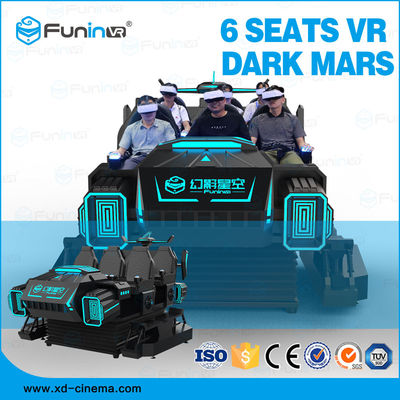 FuninVR-Bán chạy Arcade 6 chỗ VR tối mar 3.8KW Trải nghiệm thực tế ảo cho công viên giải trí