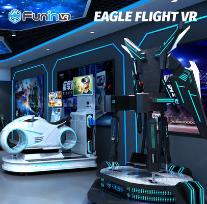 1260 * 1260 * 2450mm 9D VR Eagle Flight Cinema Simulator 2.0kw + 200 Kg VR 360 Máy trò chơi bay cho công viên giải trí