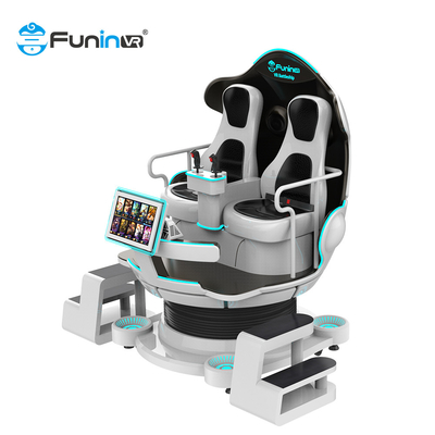 Thiết bị nhiều người chơi 9D Trình mô phỏng thực tế ảo Rạp chiếu phim 2 người chơi Ghế trứng Vr