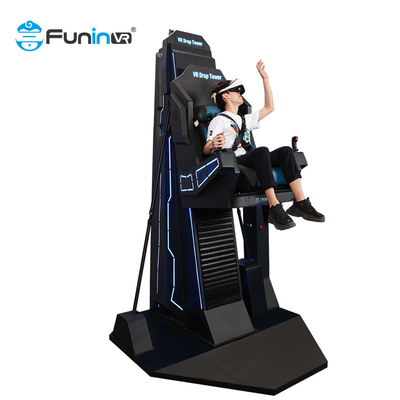 Nhà sản xuất Zhuoyuan Công viên giải trí Máy trò chơi 9d VR Drop Tower Thiết bị tập thể dục Vr