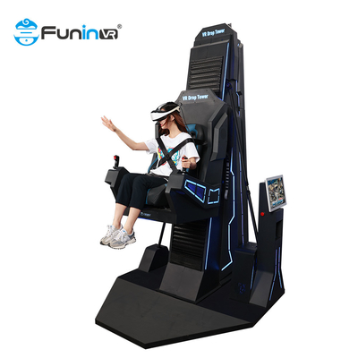 Nhà sản xuất Zhuoyuan Công viên giải trí Máy trò chơi 9d VR Drop Tower Thiết bị tập thể dục Vr